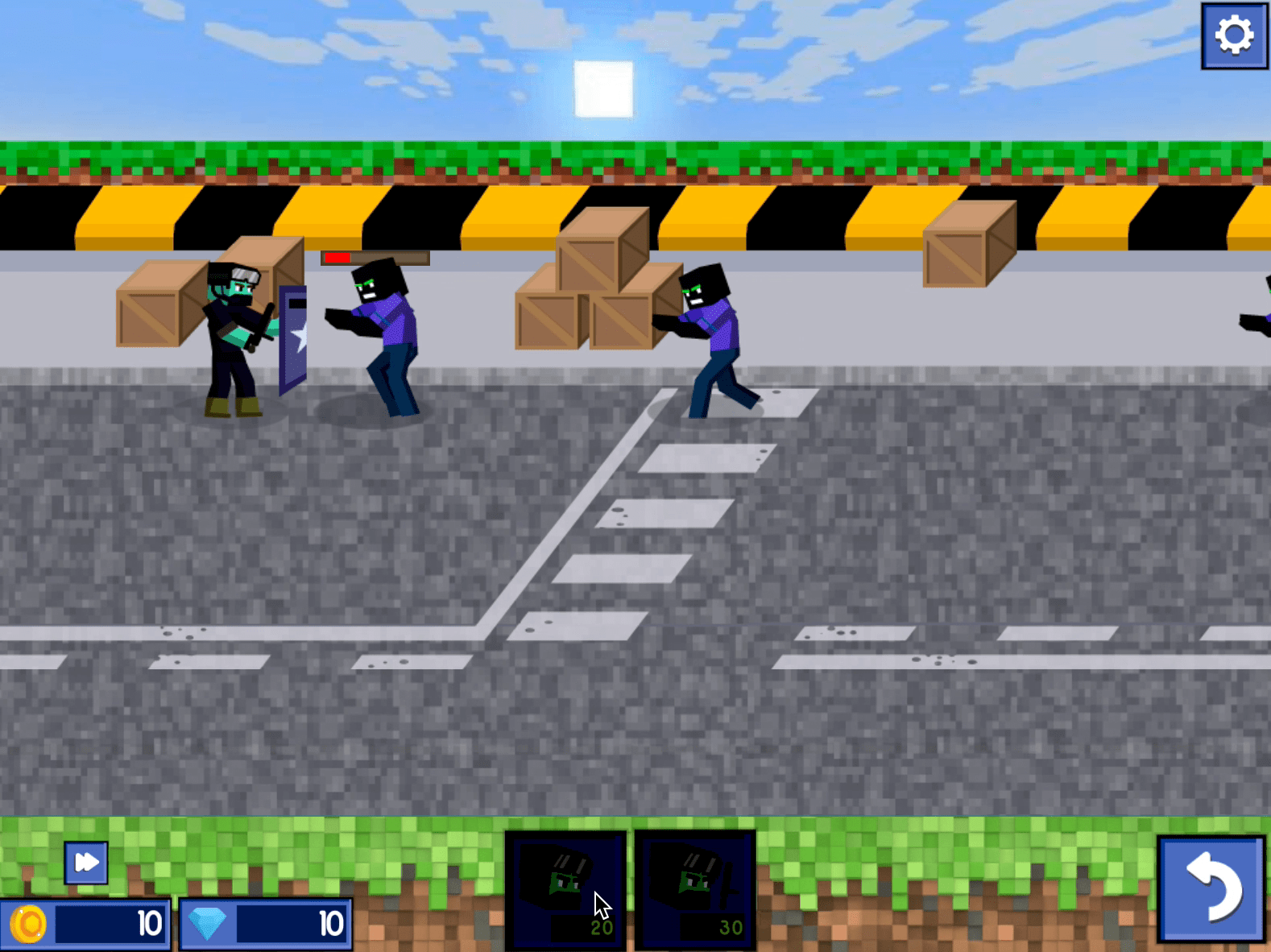 MineWar Soldiers vs Zombies Screenshot 7