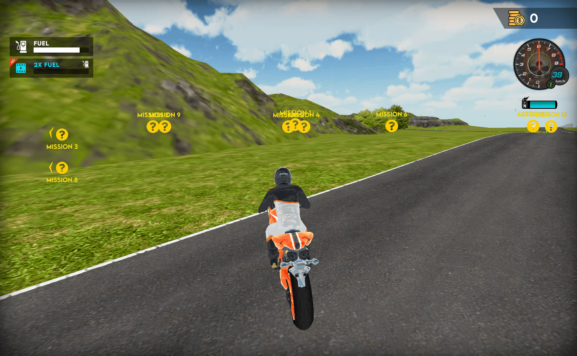Flying Motorbike Driving Simulator Screenshot 9
