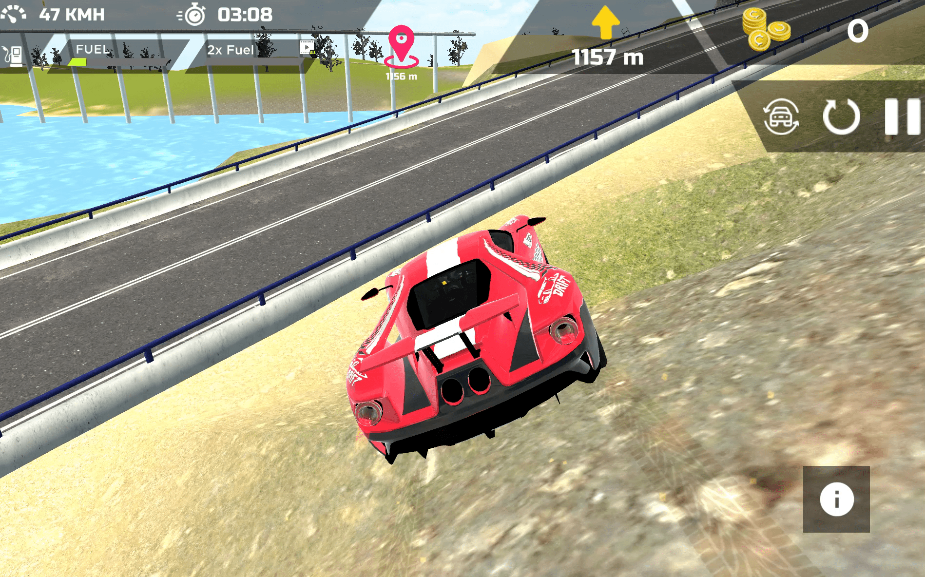 Real Sports Flying Car 3D Screenshot 3