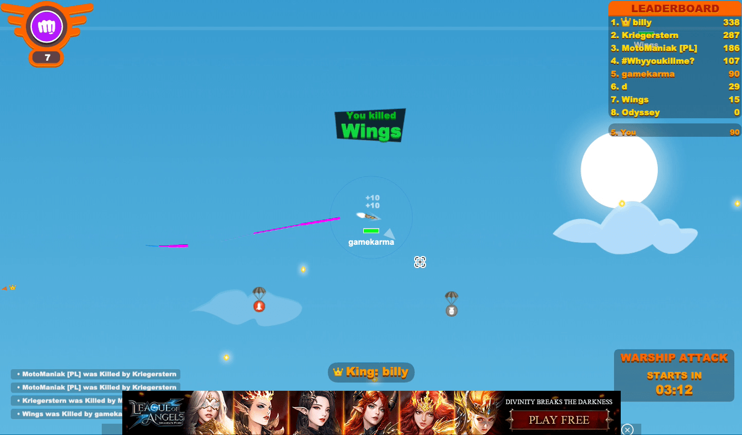 Wings.io Screenshot 1