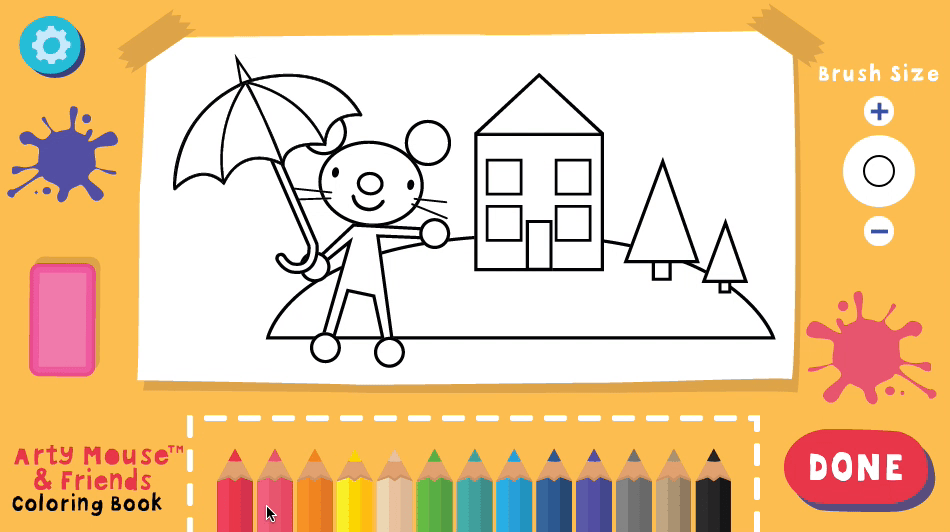 Arty Mouse Coloring Book Screenshot 10