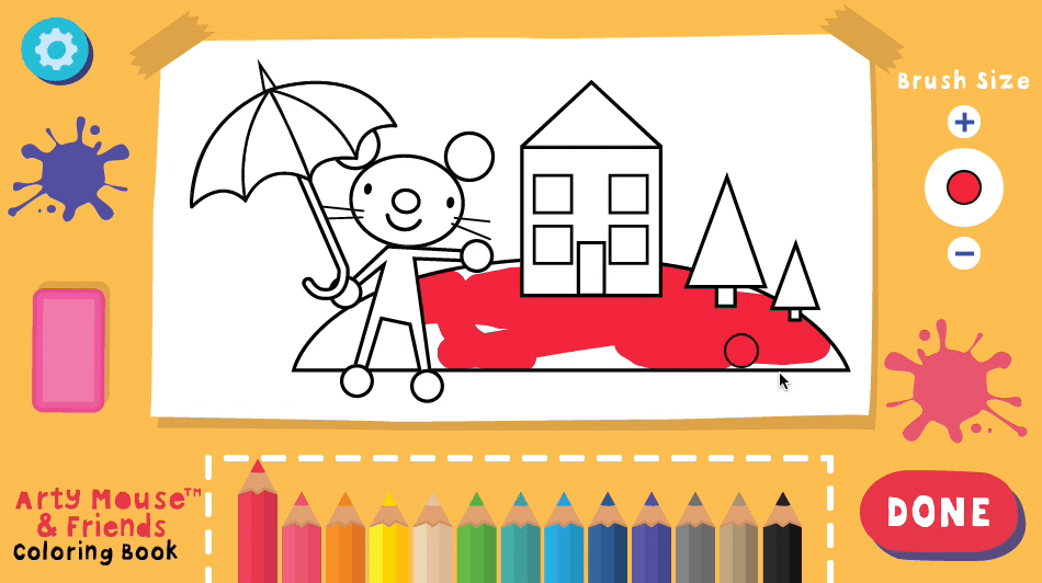 Arty Mouse Coloring Book Screenshot 9
