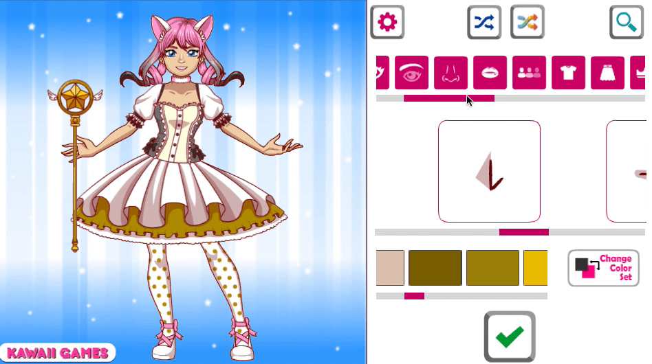 Kawaii Magical Girl Dress Up Game Screenshot 5