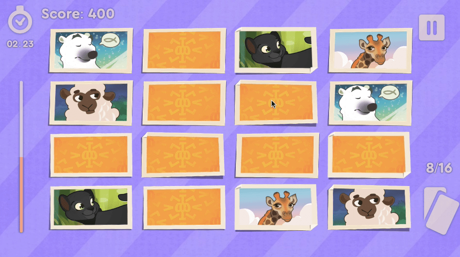 Scratch Match Animals Screenshot 6