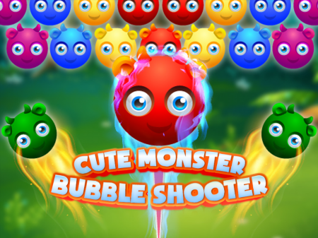 Cute Monster Bubble Shooter