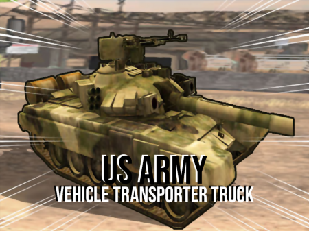 US Army Vehicle Transporter Truck