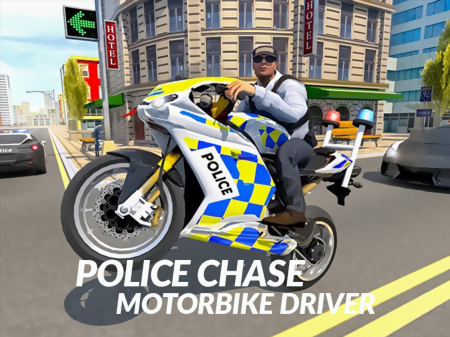 Police Chase Motorbike Driver