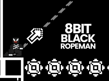 8Bit Black Ropeman