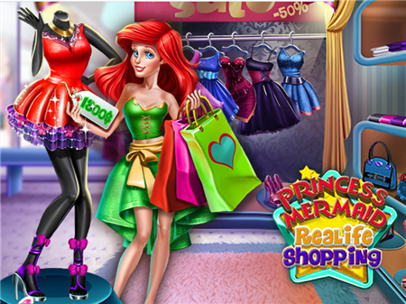 Princess Mermaid Realife Shopping
