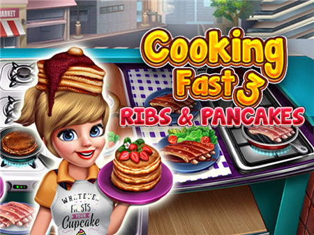 Cooking Fast 3 Ribs And Pancakes - Play Cooking Fast 3 Ribs And