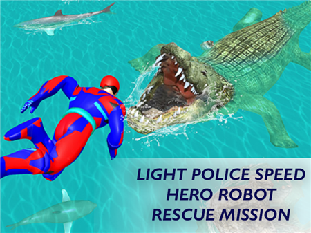 Light Police Speed Hero Robot Rescue Mission