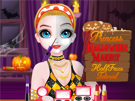 Princess Halloween Makeup Half Faces Tutorial