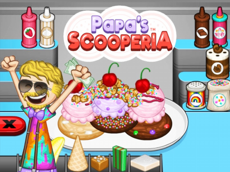 Papa's Scooperia - Play on Game Karma