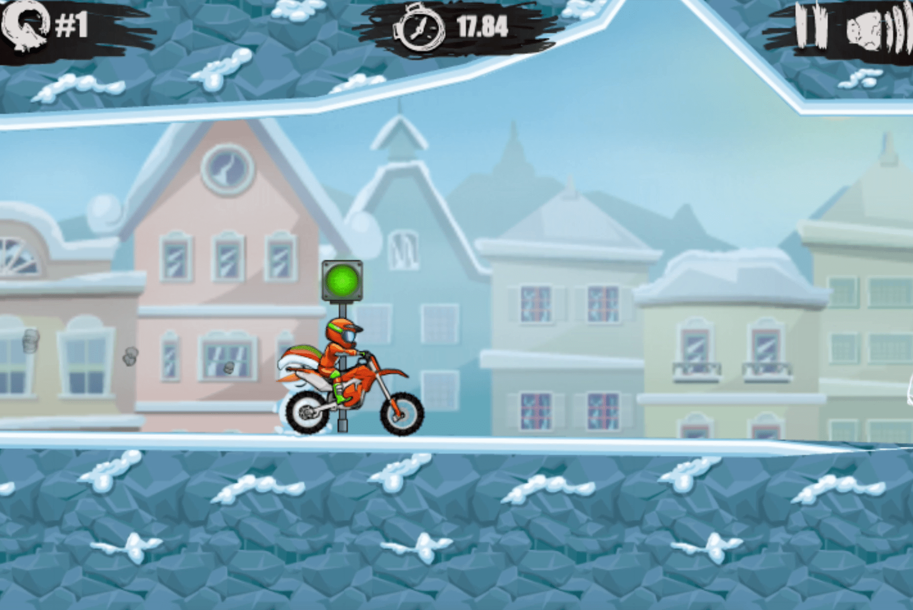 Moto X3M: Winter Screenshot 1