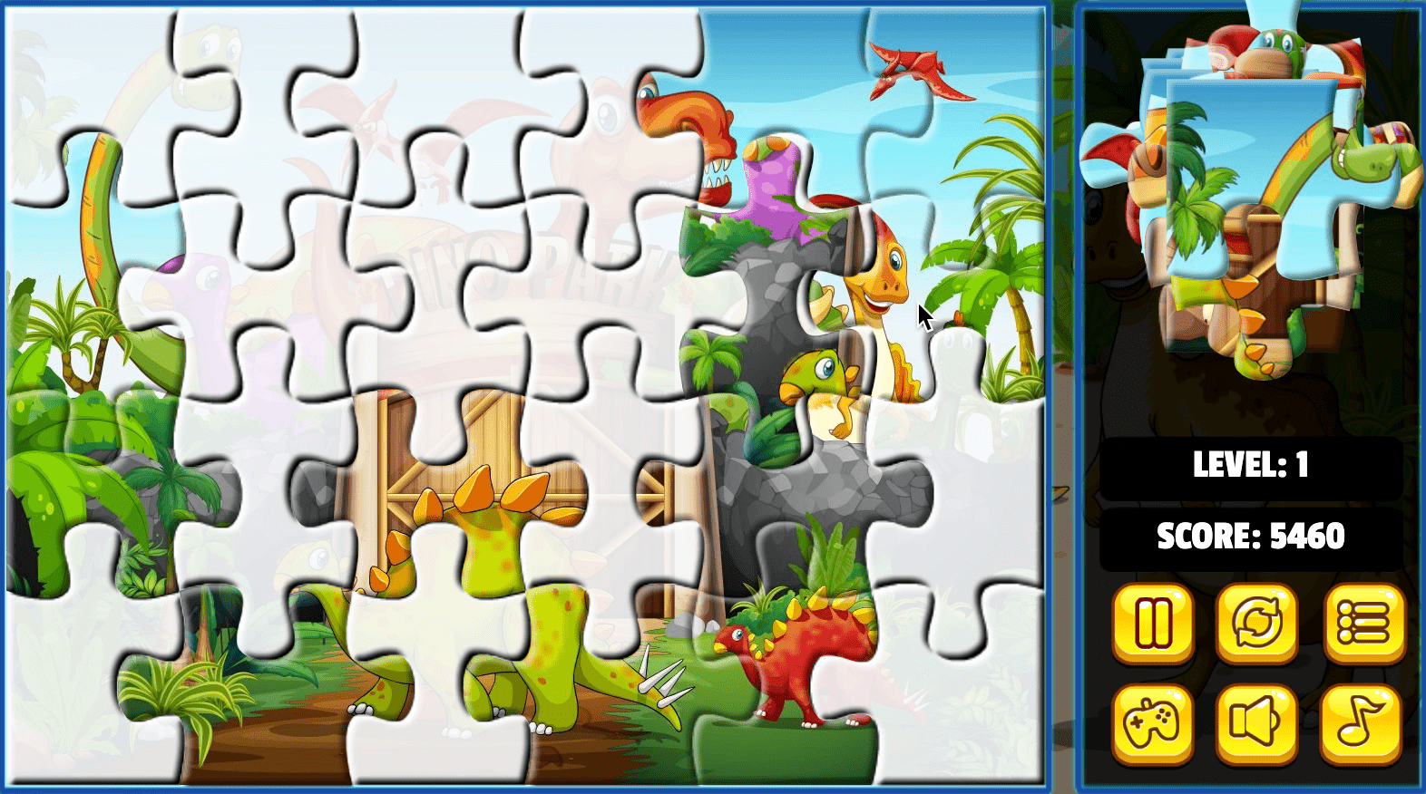Dinosaurs Jigsaw Deluxe Screenshot 2