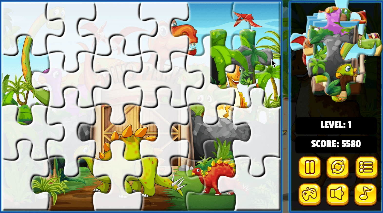 Dinosaurs Jigsaw Deluxe Screenshot 3