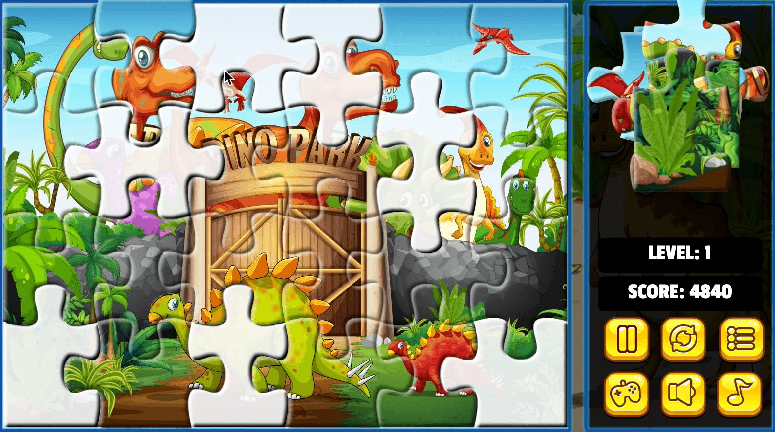 Dinosaurs Jigsaw Deluxe Screenshot 4