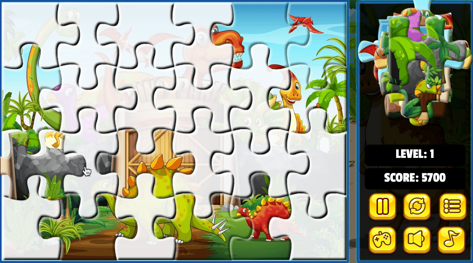 Dinosaurs Jigsaw Deluxe Screenshot 5
