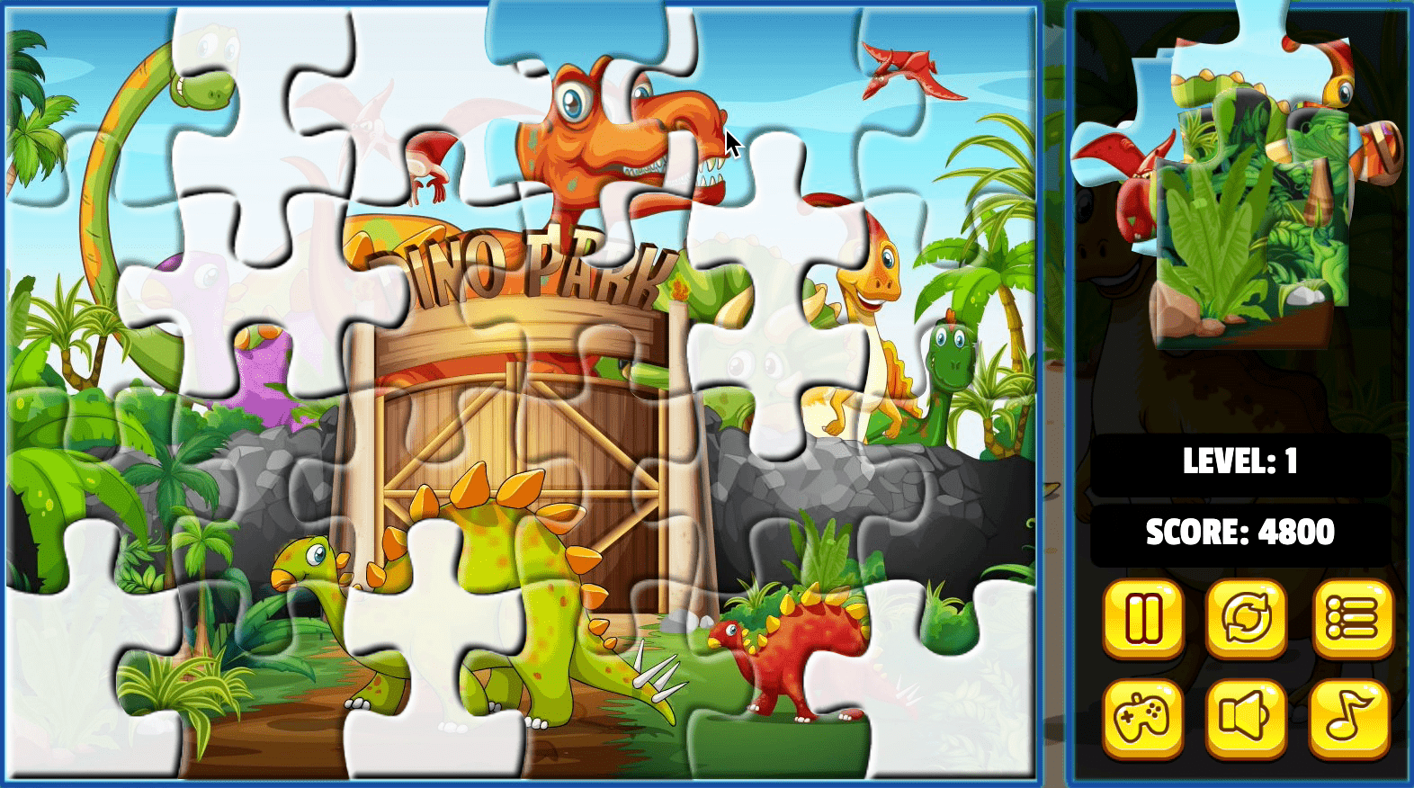 Dinosaurs Jigsaw Deluxe Screenshot 6
