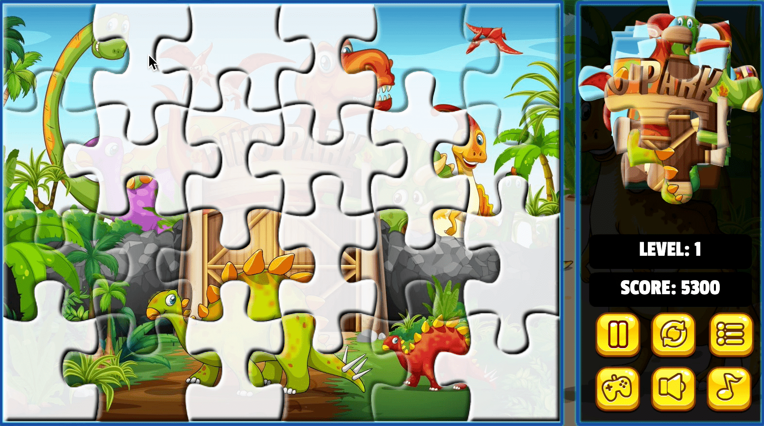 Dinosaurs Jigsaw Deluxe Screenshot 7