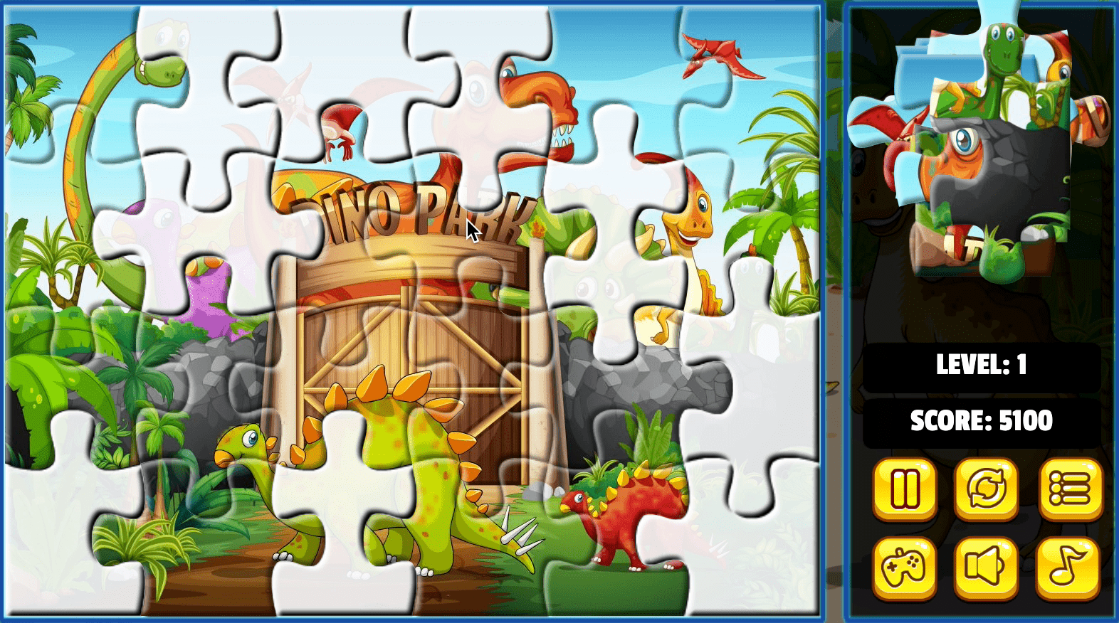 Dinosaurs Jigsaw Deluxe Screenshot 9