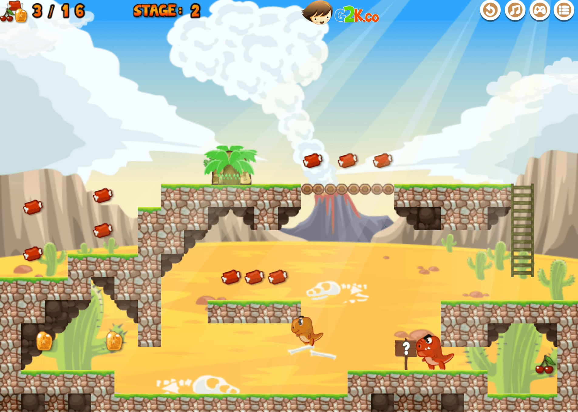 Dino Meat Hunt Dry Land Screenshot 1