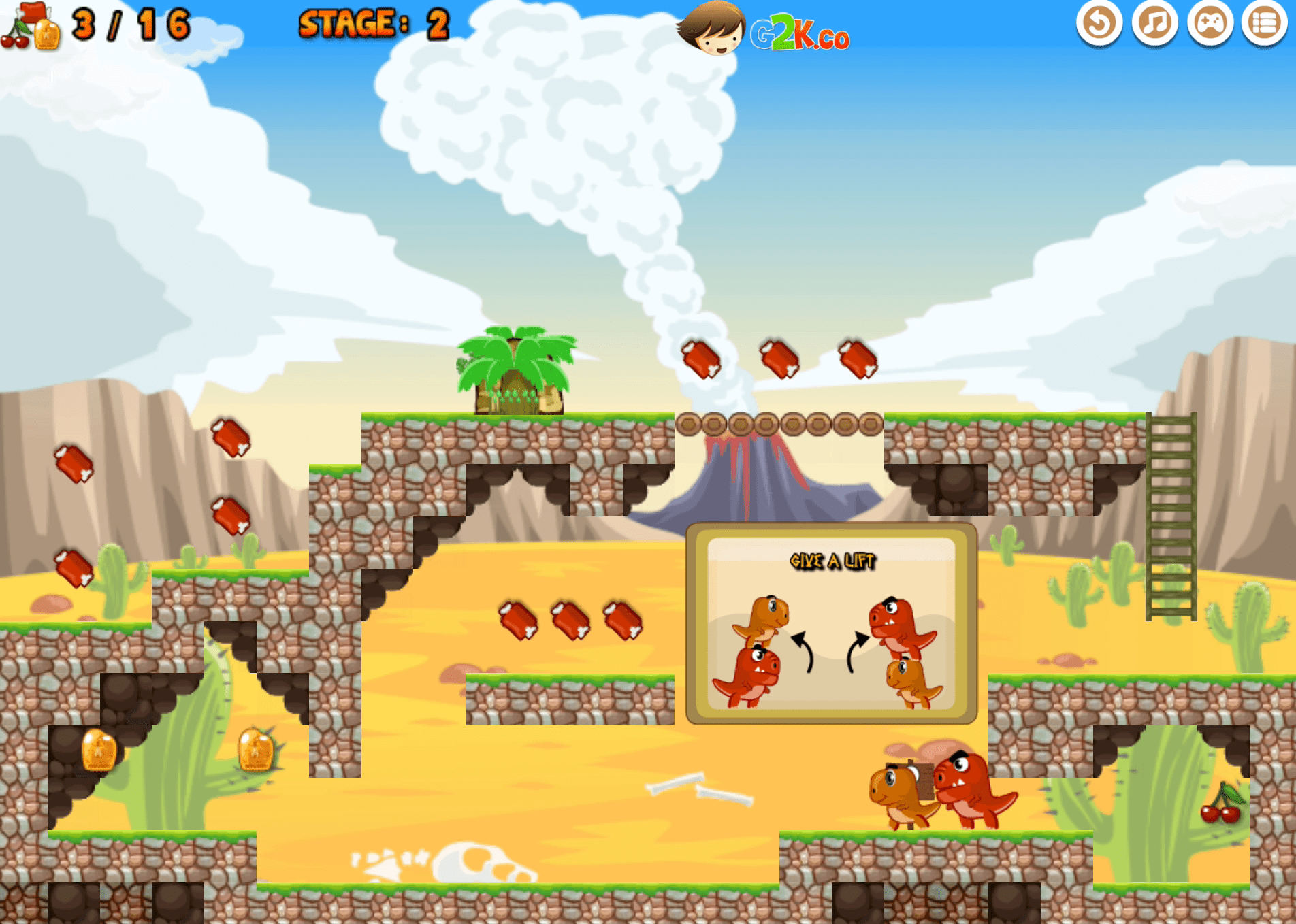 Dino Meat Hunt Dry Land Screenshot 2