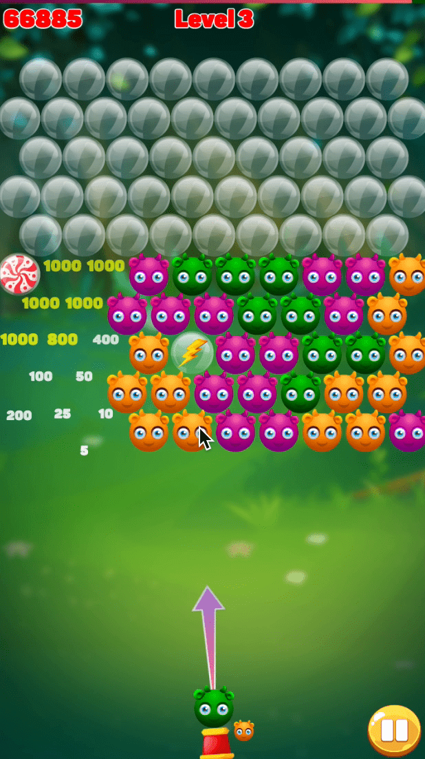 Cute Monster Bubble Shooter Screenshot 10