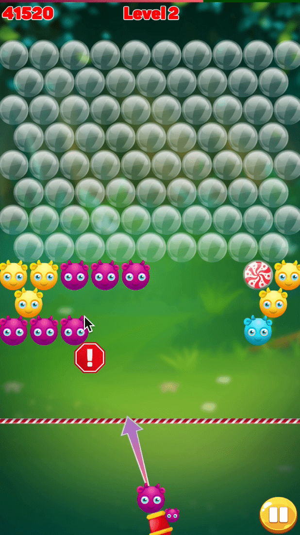 Cute Monster Bubble Shooter Screenshot 12