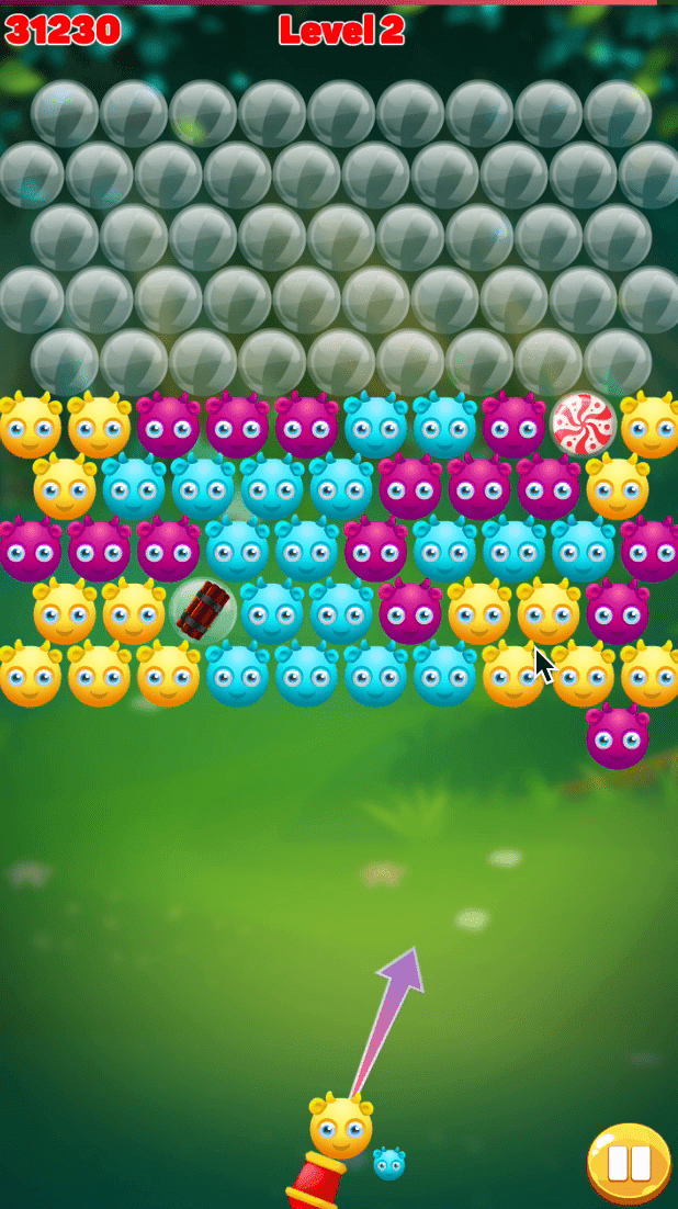 Cute Monster Bubble Shooter Screenshot 6