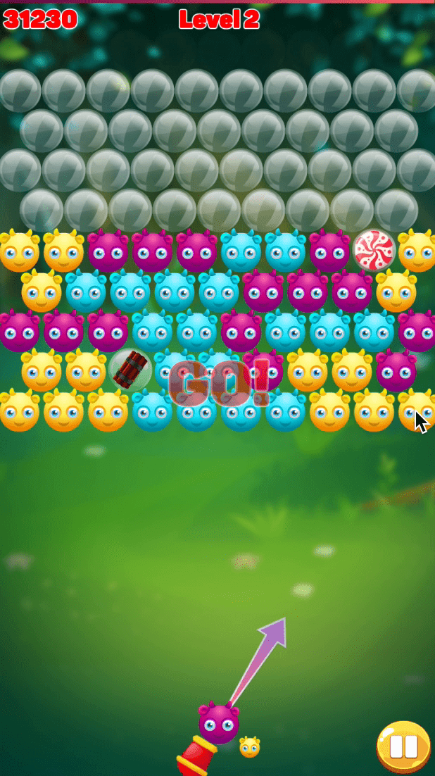 Cute Monster Bubble Shooter Screenshot 8
