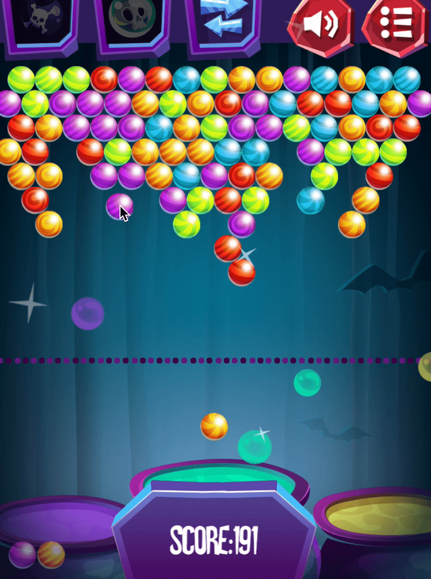 Spooky Bubble Shooter Screenshot 1