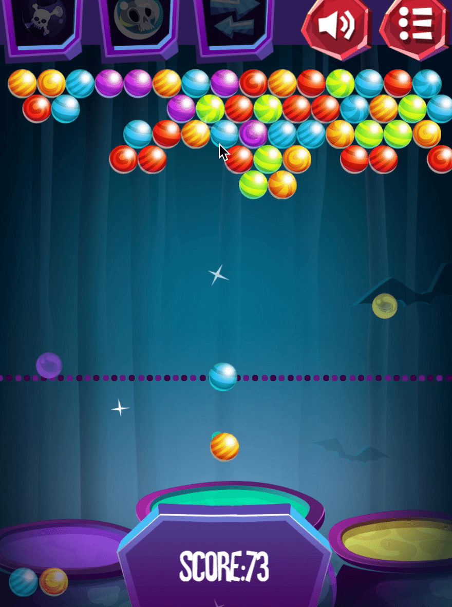 Spooky Bubble Shooter Screenshot 2