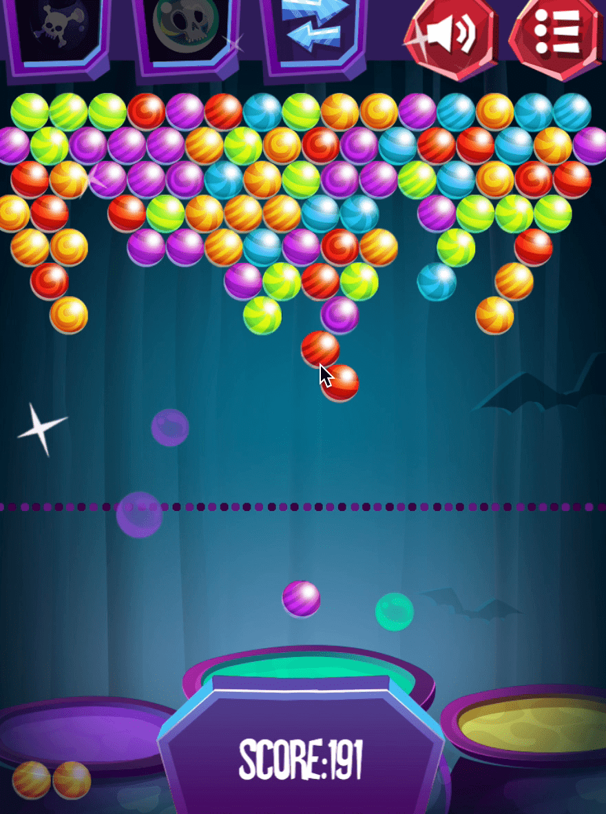 Spooky Bubble Shooter Screenshot 4 Spooky Bubble Shooter Screenshot 4