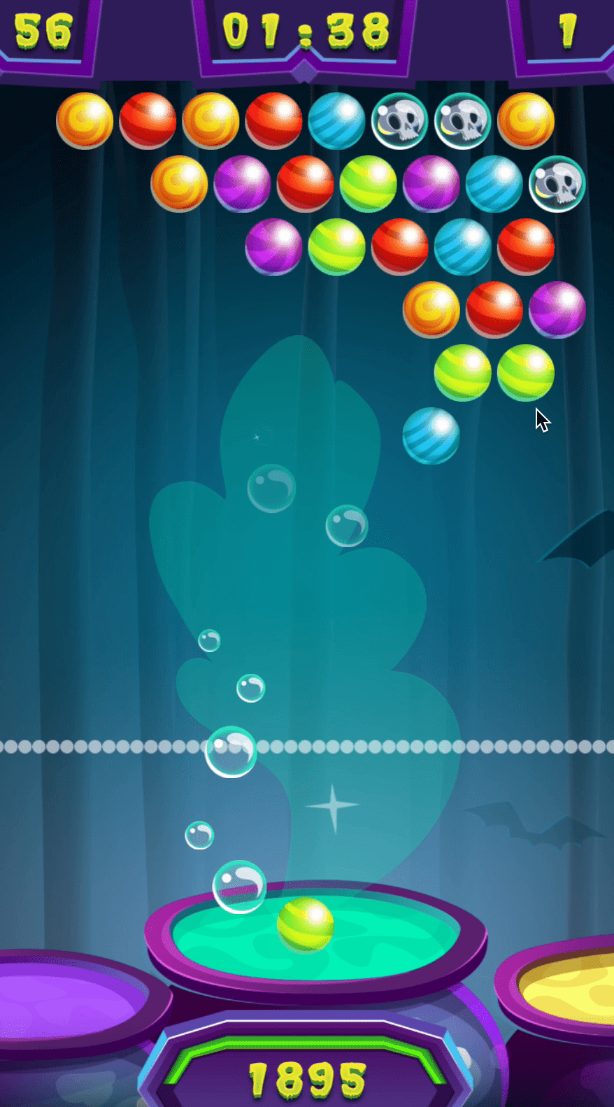 Halloween Bubble Shooter Screenshot 1