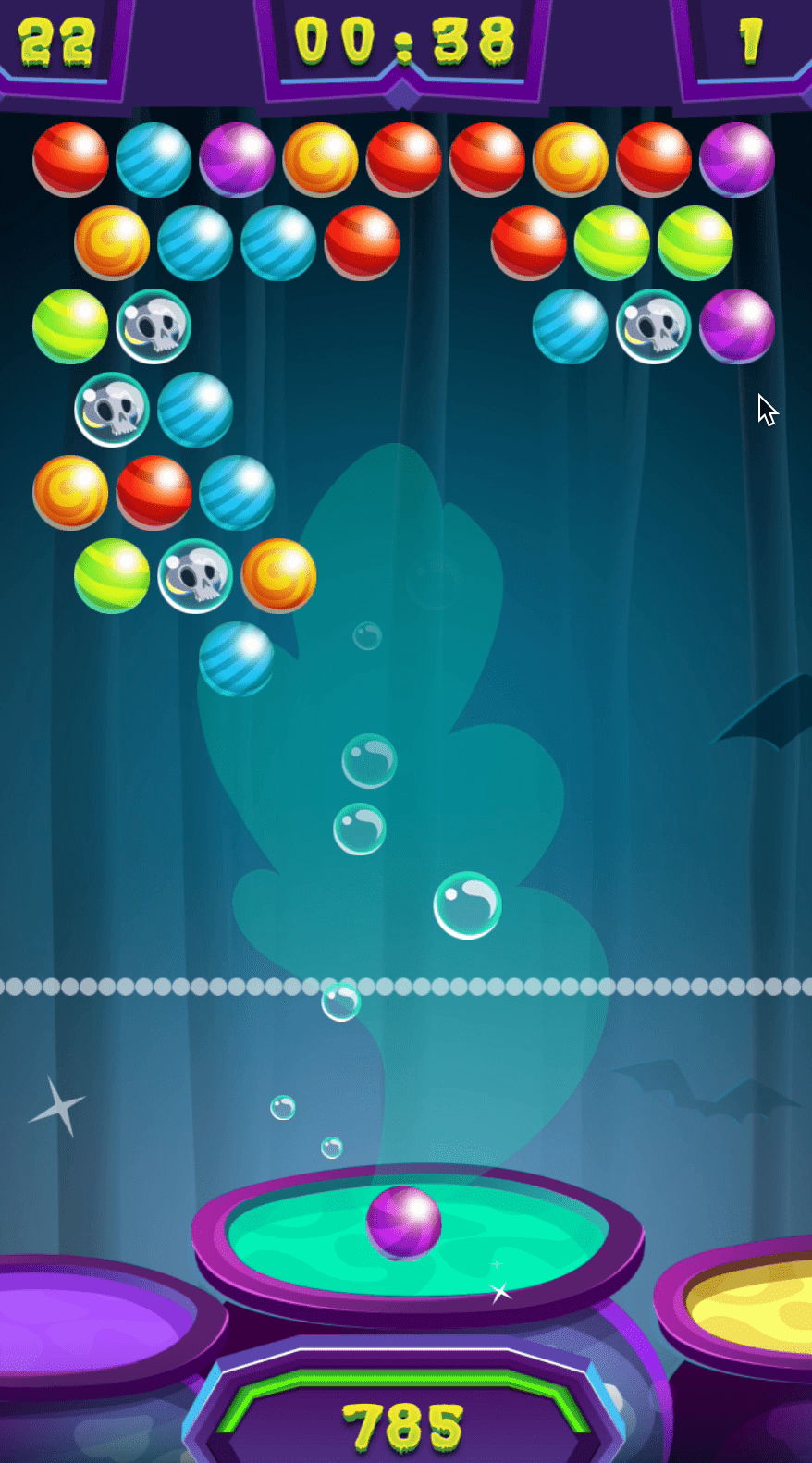 Halloween Bubble Shooter Screenshot 2