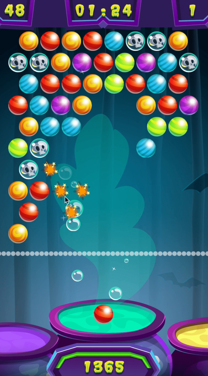 Halloween Bubble Shooter Screenshot 7 Halloween Bubble Shooter Screenshot 7