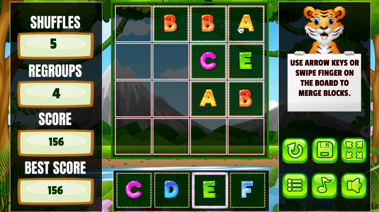 Alphabet 2048 Screenshot 3