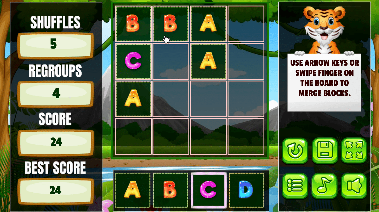 Alphabet 2048 Screenshot 4