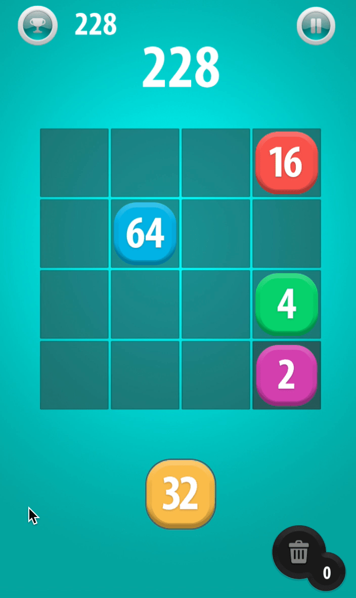 2048 Drag 'n Drop Screenshot 12