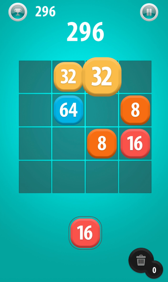 2048 Drag 'n Drop Screenshot 2