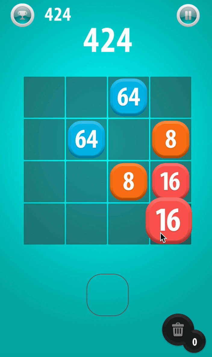 2048 Drag 'n Drop Screenshot 3