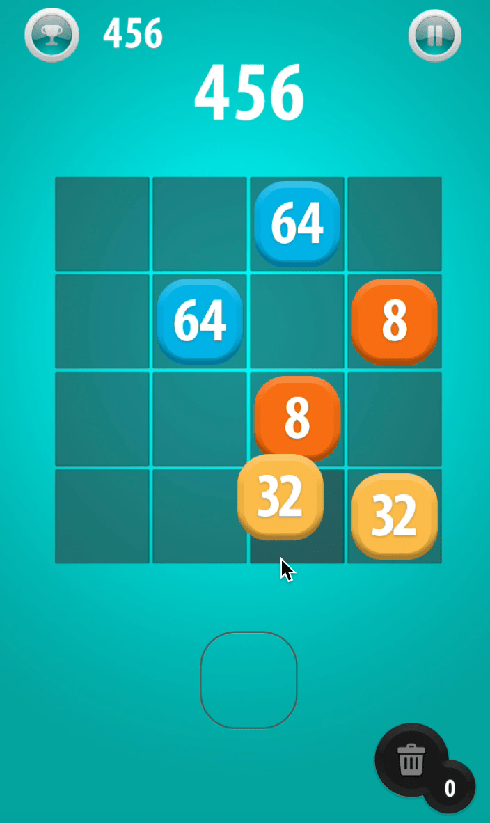 2048 Drag 'n Drop Screenshot 4