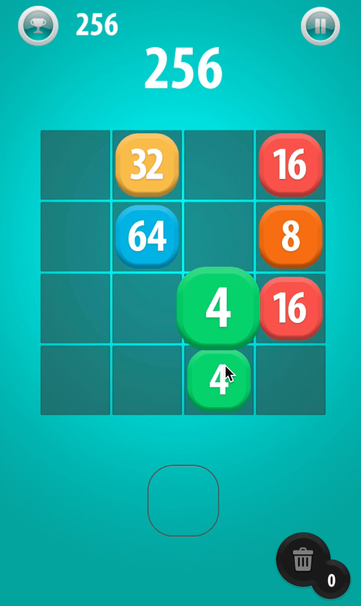 2048 Drag 'n Drop Screenshot 5