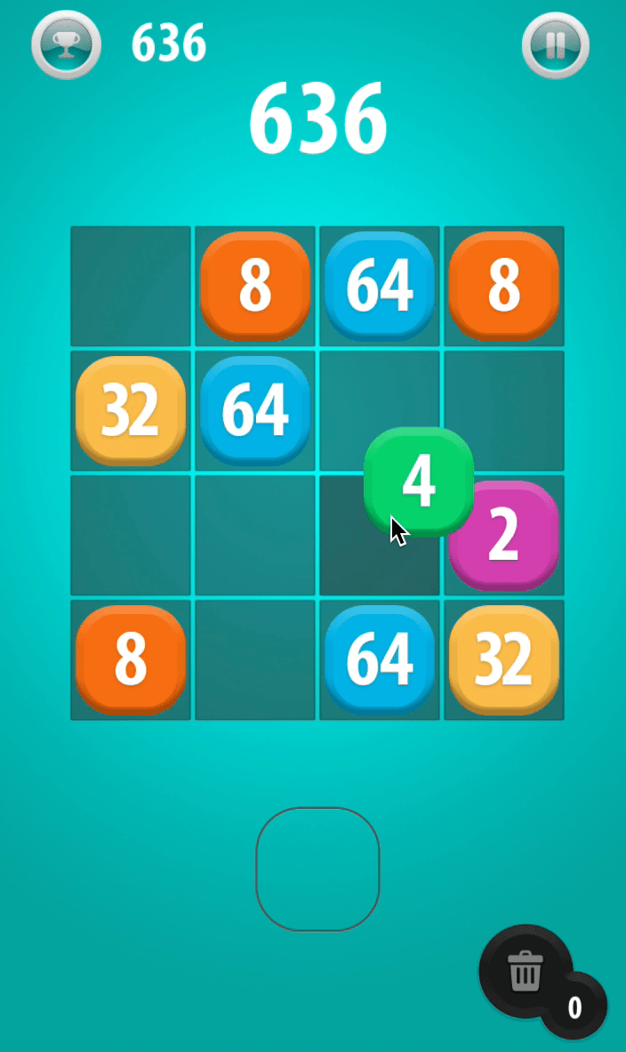 2048 Drag 'n Drop Screenshot 6