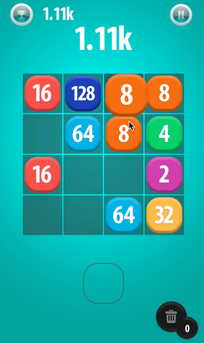 2048 Drag 'n Drop Screenshot 7