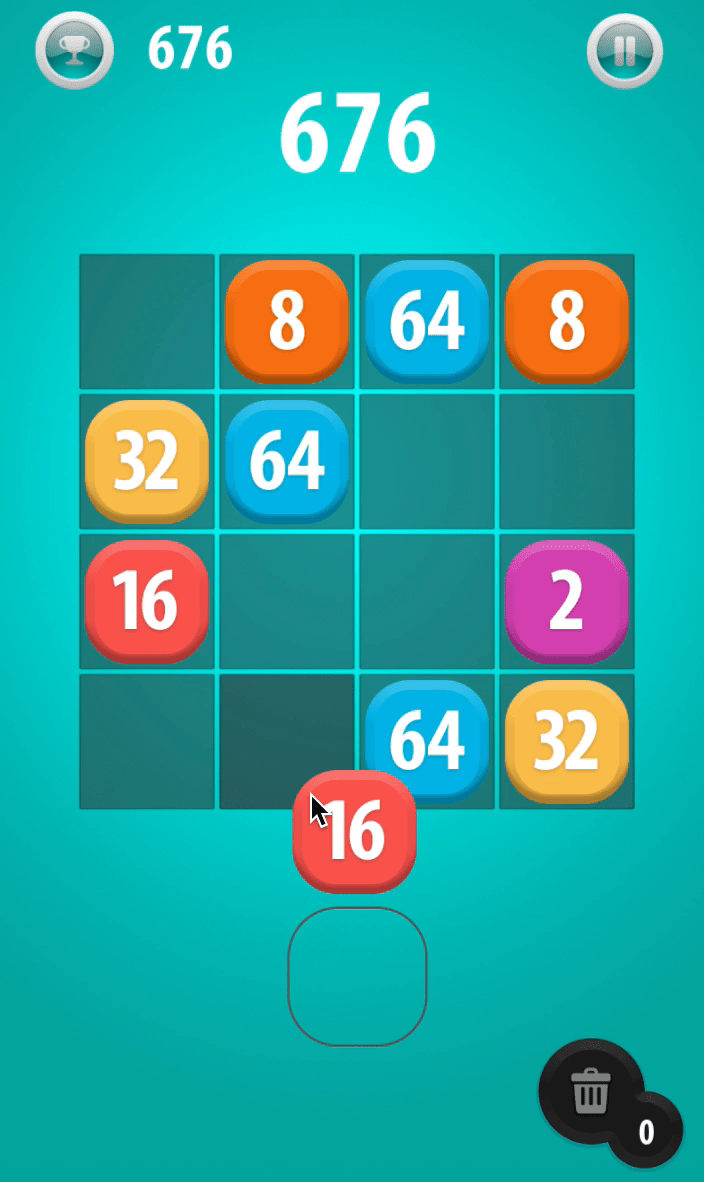 2048 Drag 'n Drop Screenshot 9