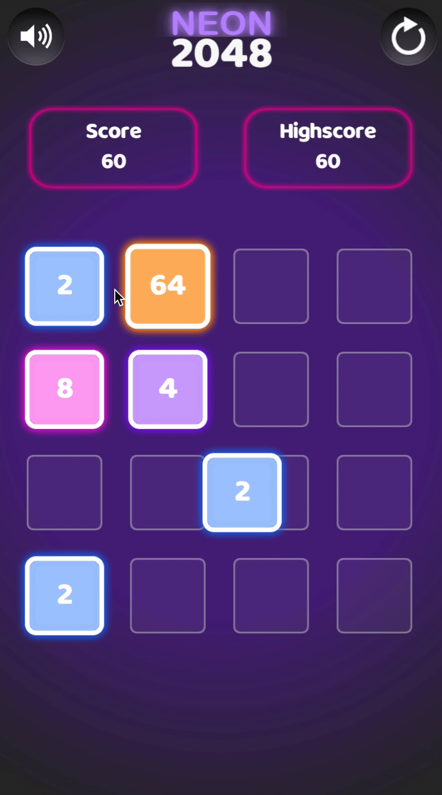 Neon 2048 Screenshot 10