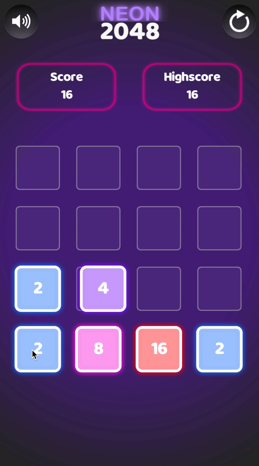 Neon 2048 Screenshot 11