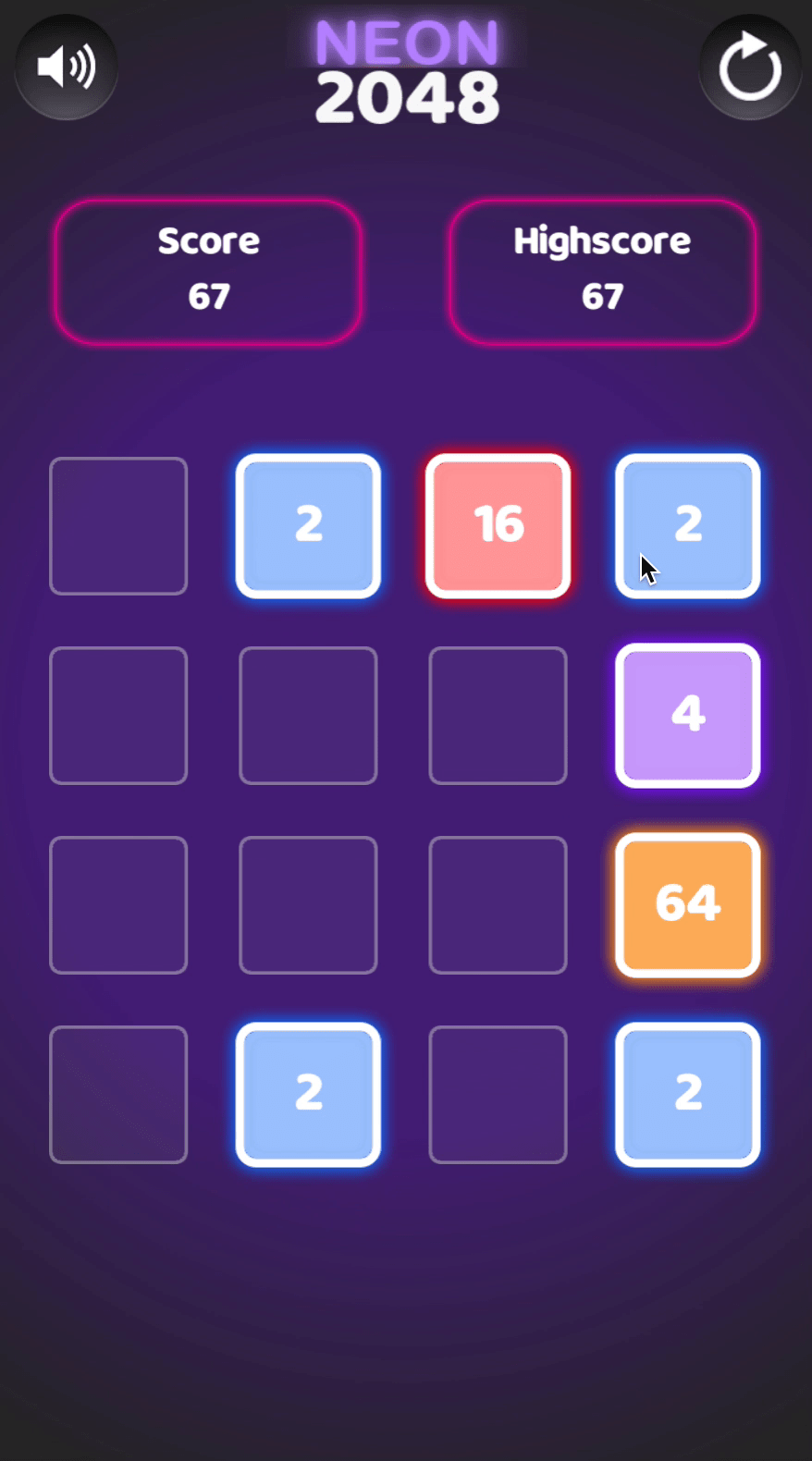 Neon 2048 Screenshot 13